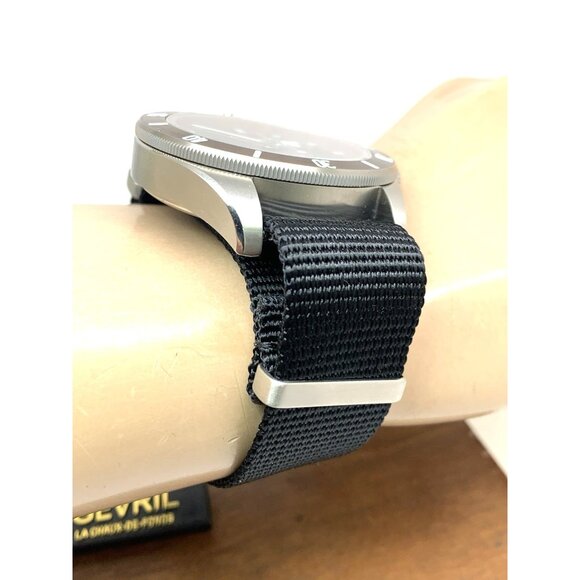 Gevril Men's Watch 48607N Yorkville Swiss Automatic Brown Dial Diver Nylon 43mm - Picture 12 of 14